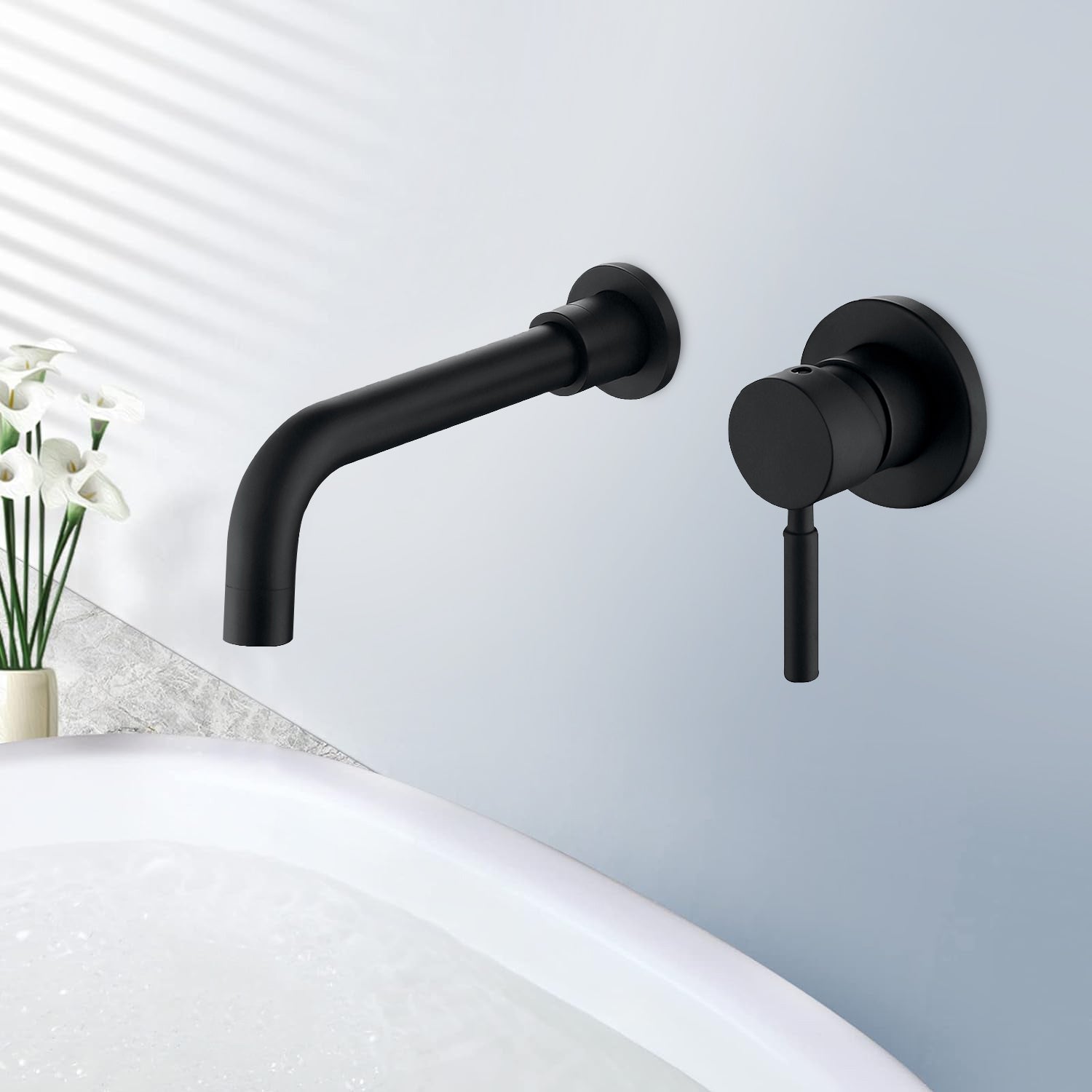 Single top handle wall mount for bathroom fa