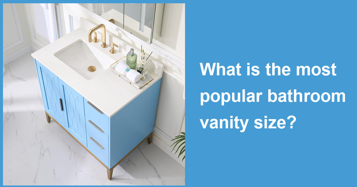 What is the most popular bathroom vanity size?
