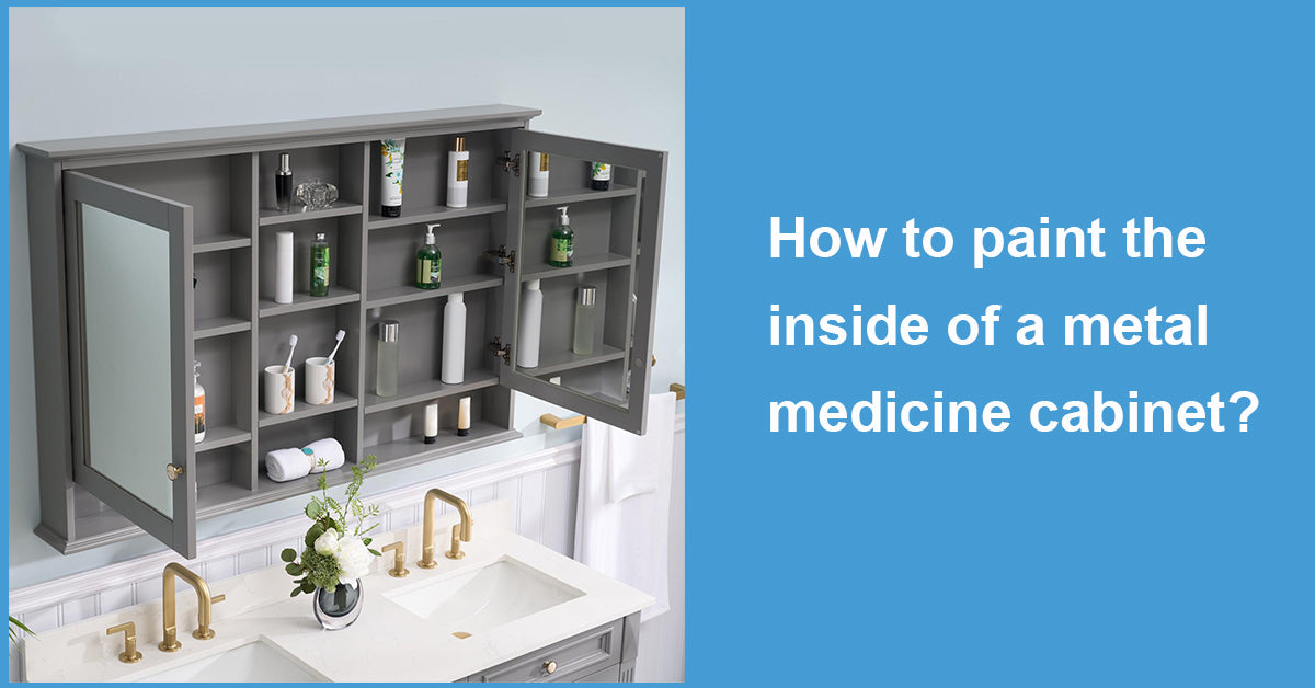 How to paint the inside of a metal medicine cabinet?