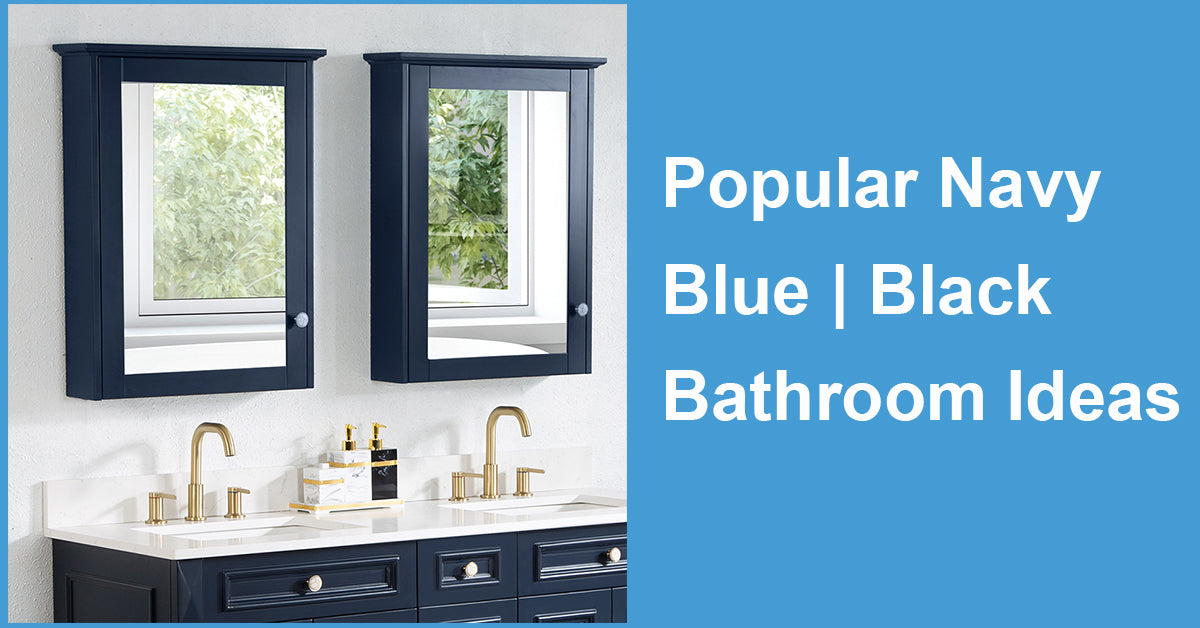 Popular Navy Blue | Black Bathroom Ideas