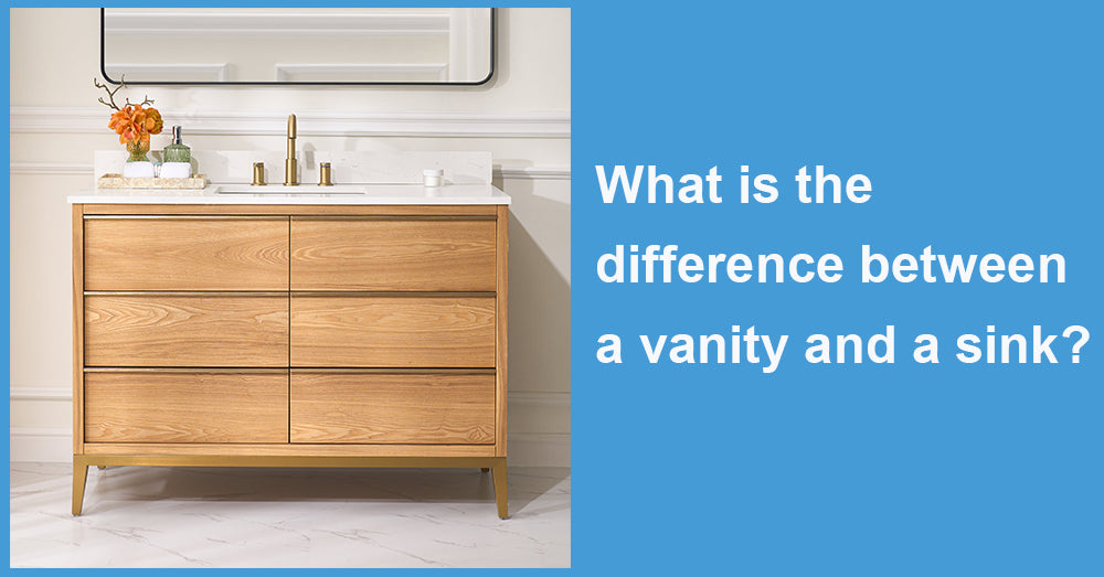 What is the difference between a vanity and a sink?