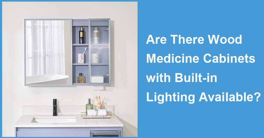 Are There Wood Medicine Cabinets with Built-in Lighting Available?