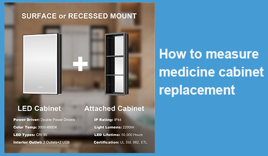 How to measure medicine cabinet replacement