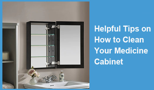 Where should the bathroom medicine cabinet be placed?