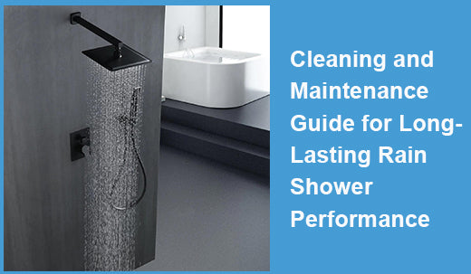 Cleaning and Maintenance Guide for Long-Lasting Rain Shower Performance