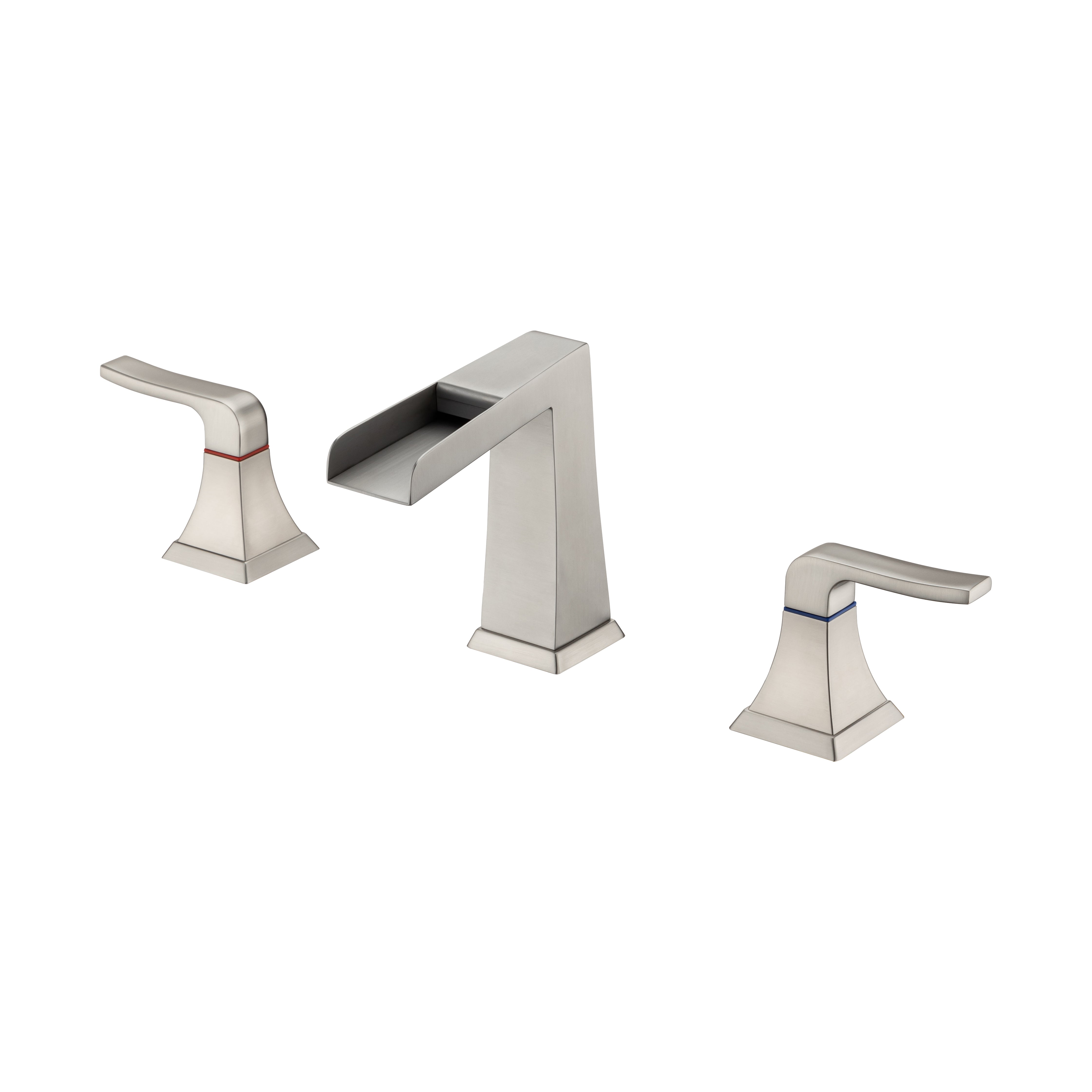 Contemporary 2-Handle Bathroom Sink Faucet with Drain Kit