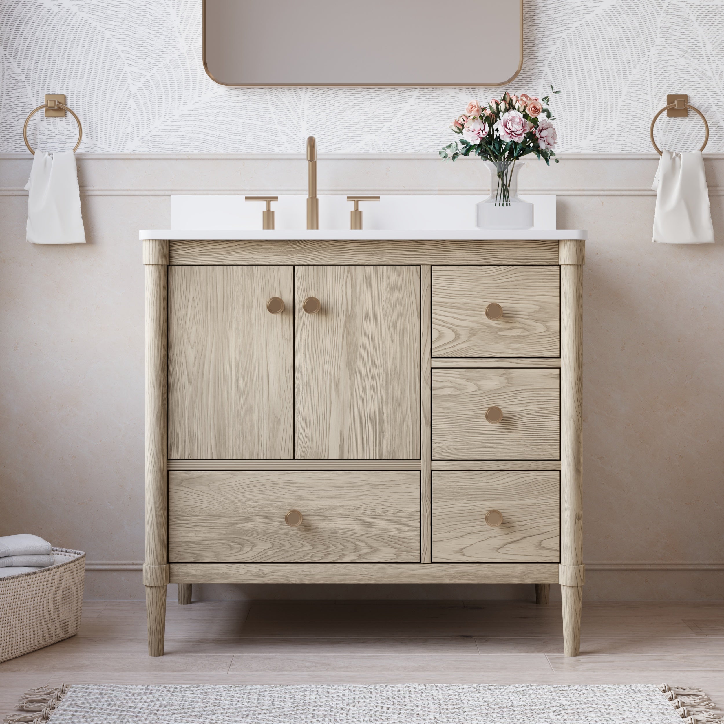 Oak Bathroom Vanity