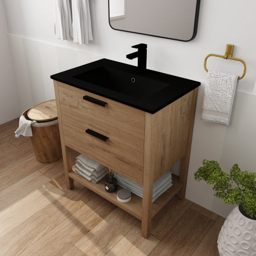 30" Bathroom Vanity Plywood With 2 Drawers