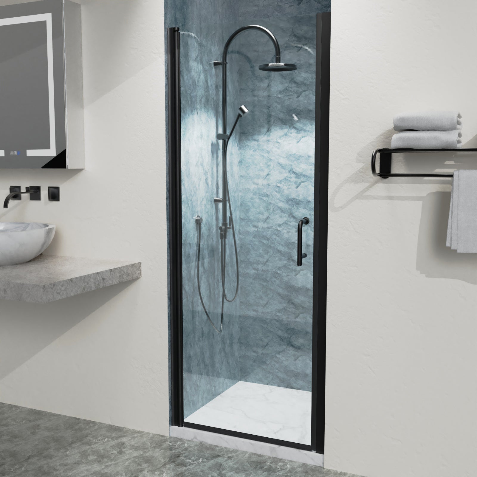 sliding shower glass door