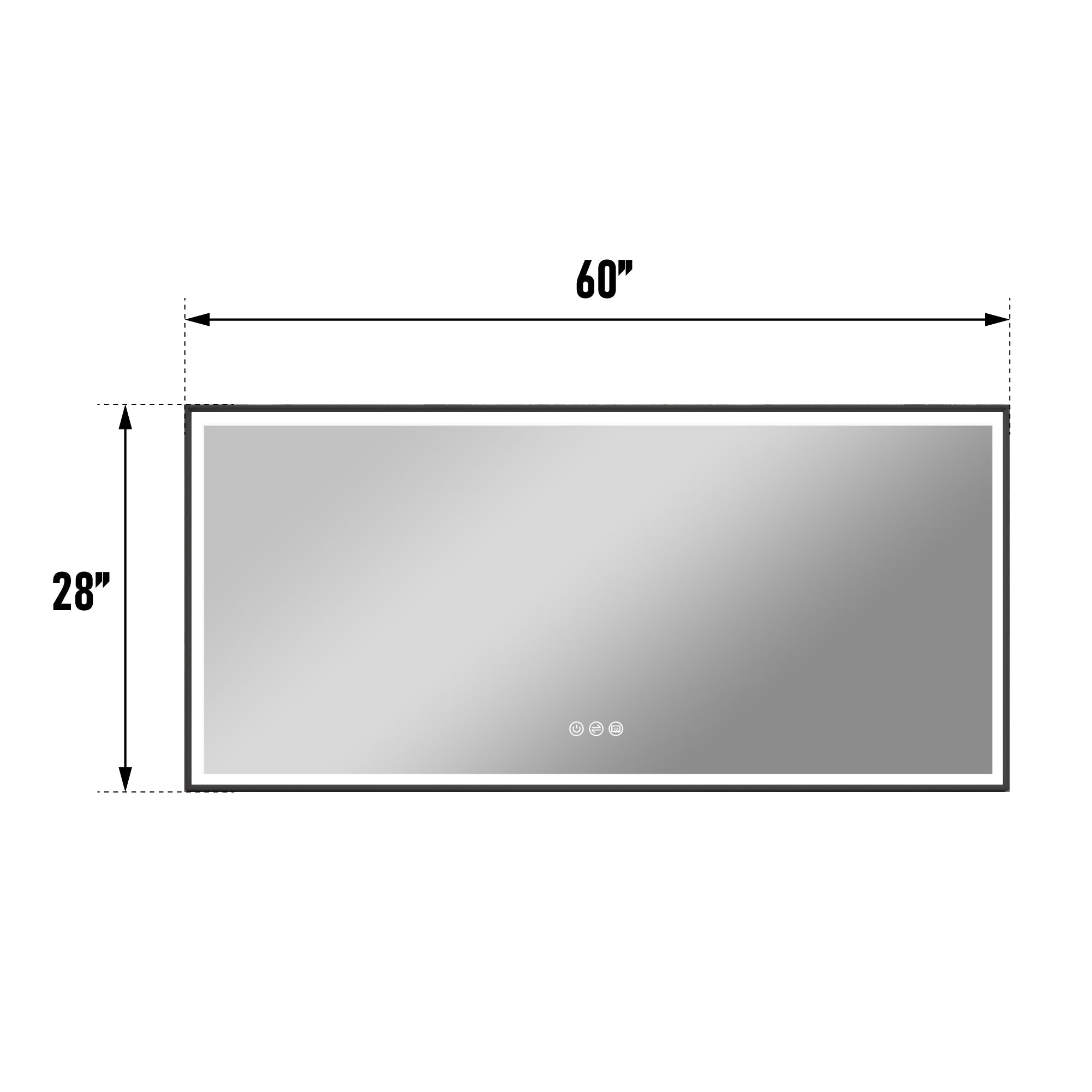 LED Mirrors Size for Bathrooms