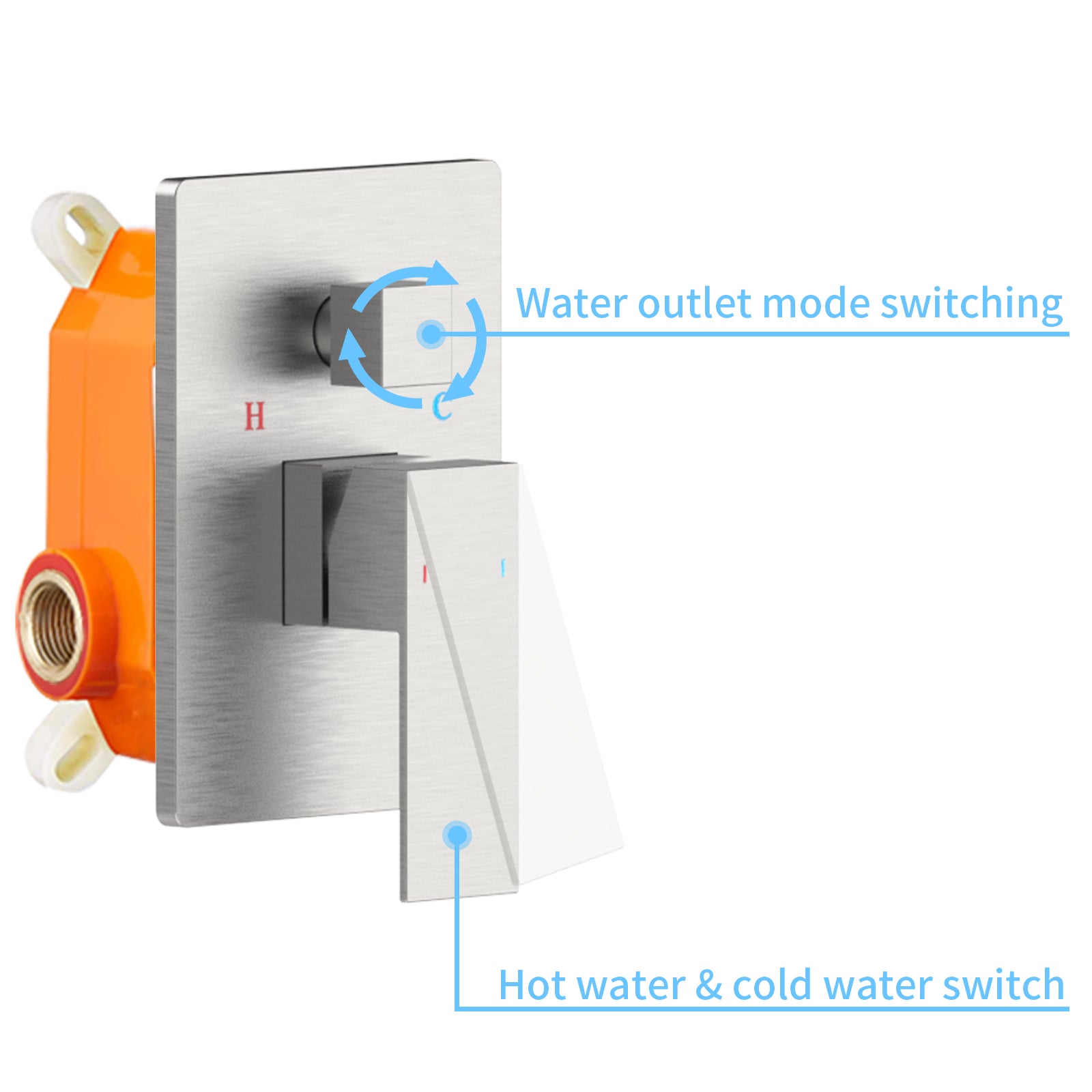 12-In Wall-Mounted Shower System with Valve