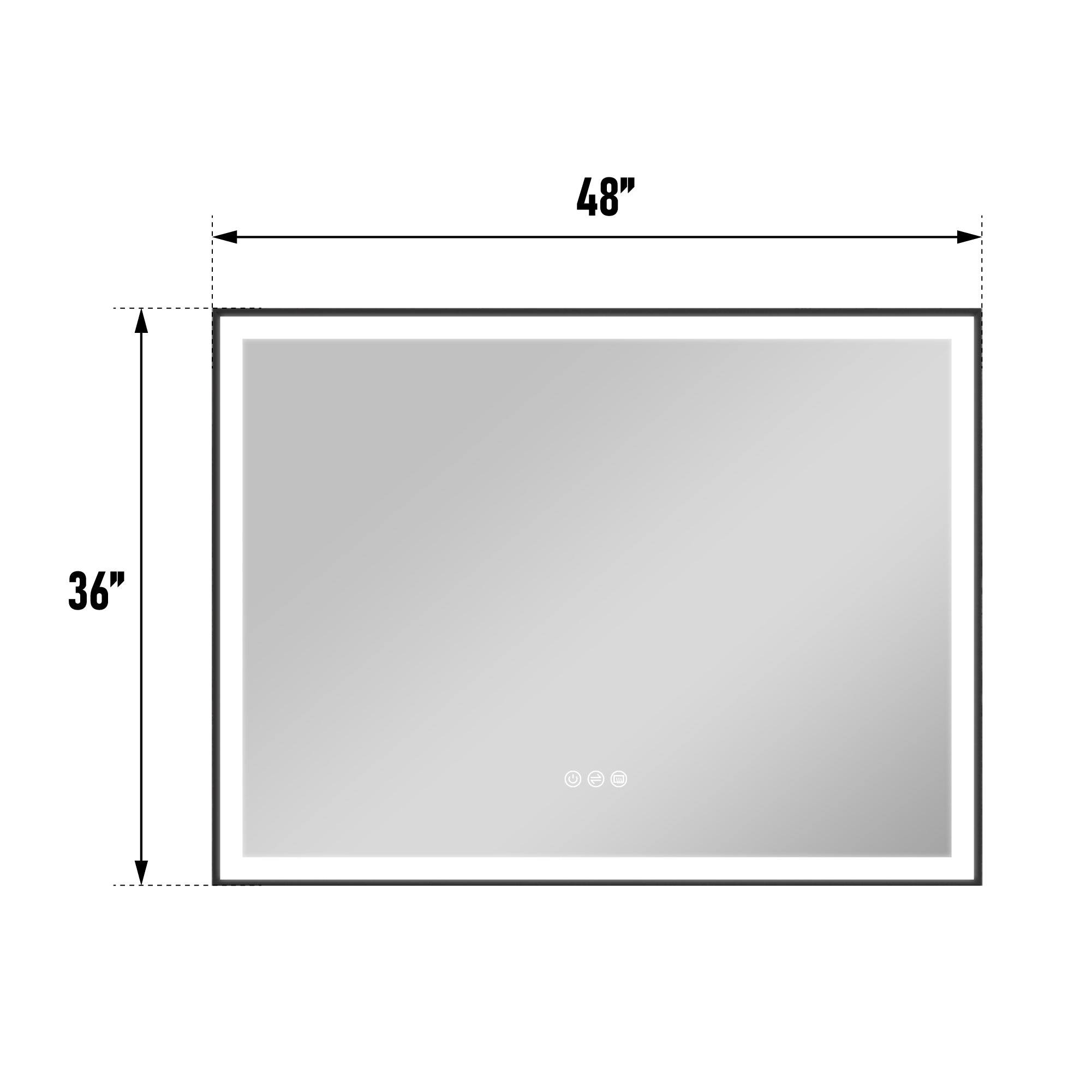 Modern Bathroom Mirrors Size