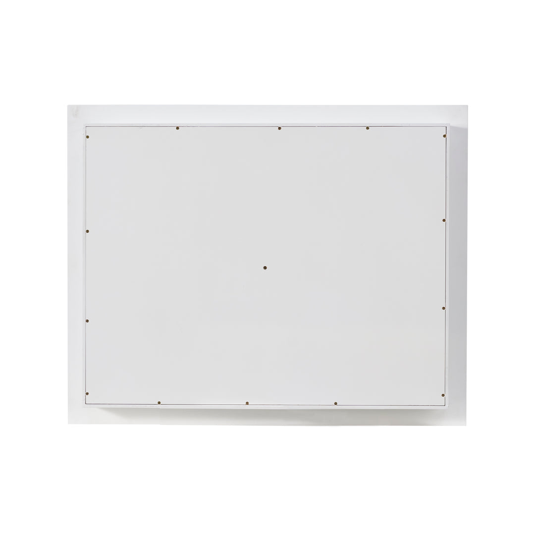 40 in.W x 32 in.H Recessed Bathroom Medicine Cabinet with Mirror in White