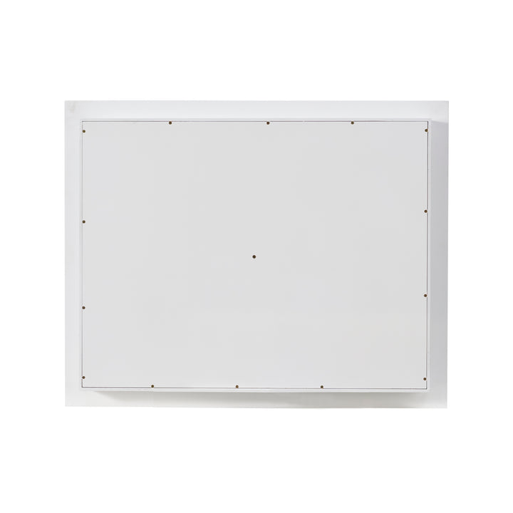 40 in.W x 32 in.H Recessed Bathroom Medicine Cabinet with Mirror in White