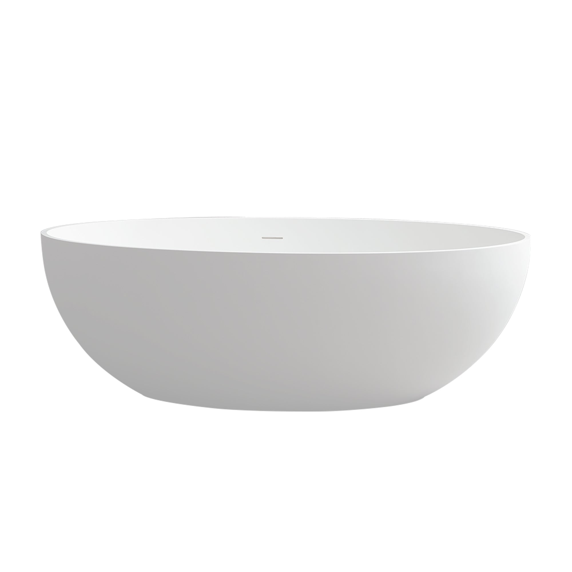 67" Artificial Stone Solid Surface Freestanding Bathroom Bathtub