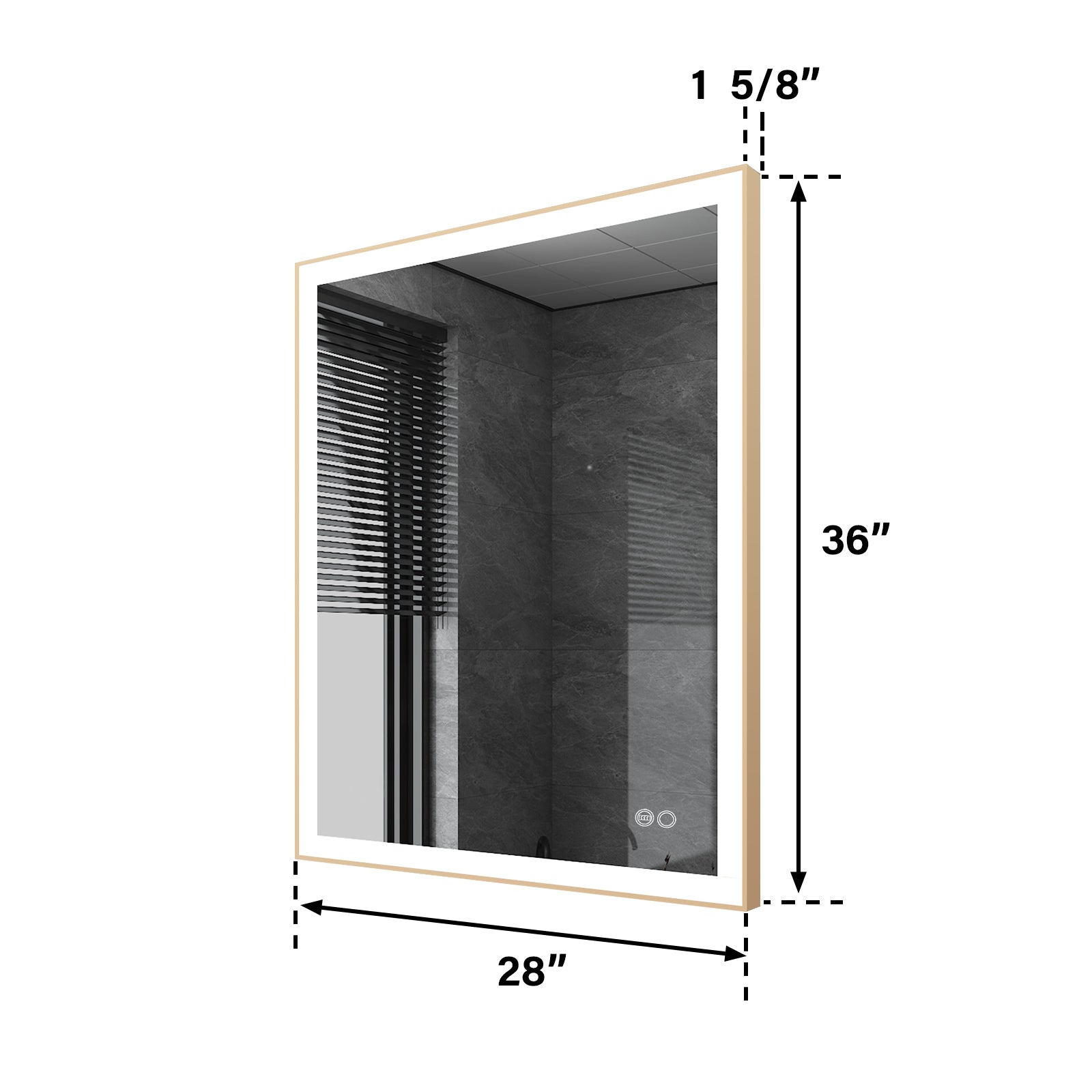 Bathroom Mirror Overview Size