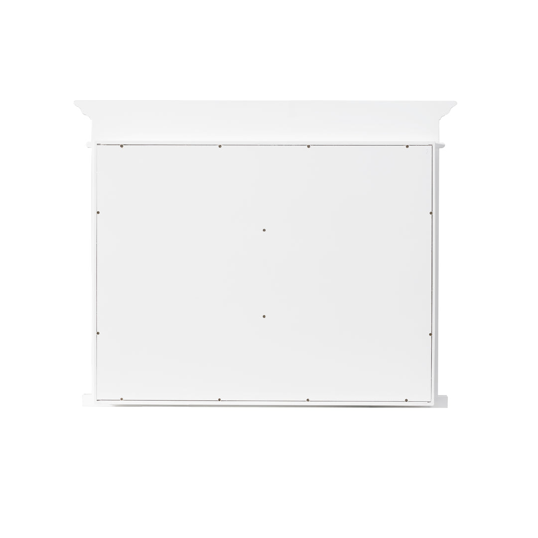 40 in.W x 32 in.H Recessed Bathroom Medicine Cabinet with Mirror in White