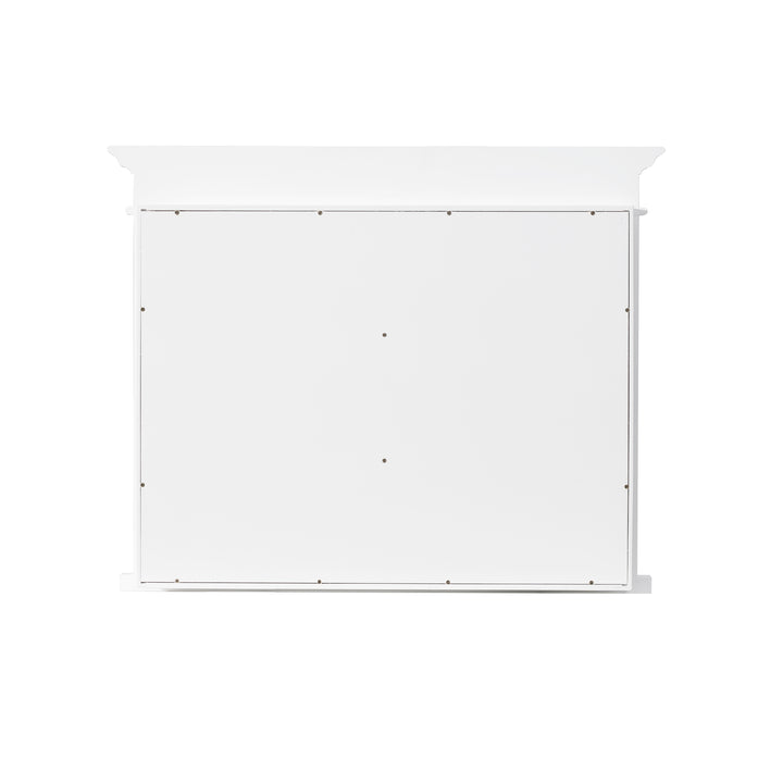 40 in.W x 32 in.H Recessed Bathroom Medicine Cabinet with Mirror in White