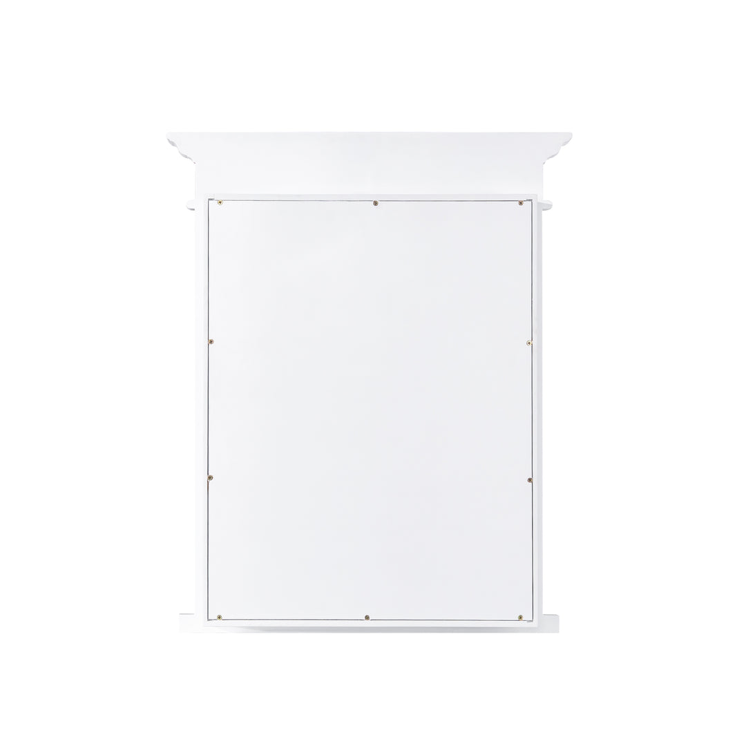 26 in.W x 32 in.H Recessed Bathroom Medicine Cabinet with Mirror in White