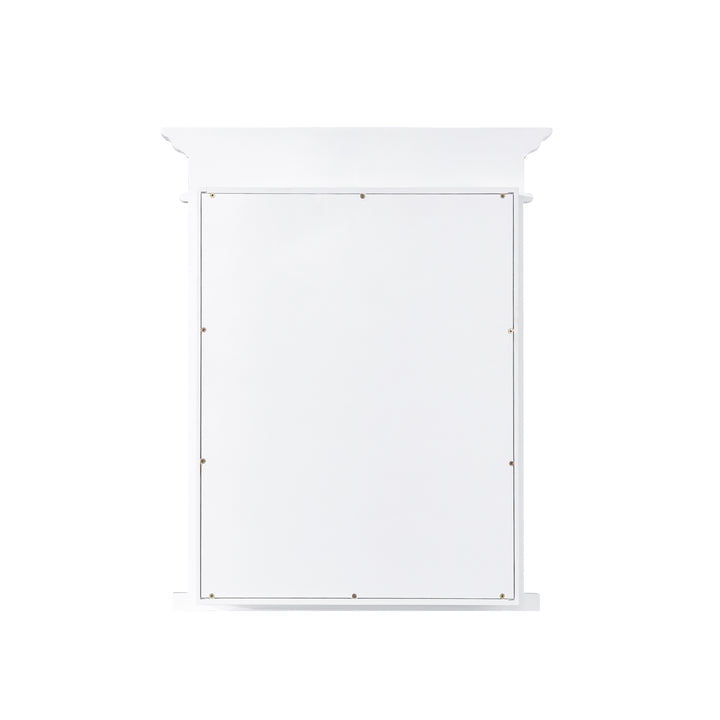 26 in.W x 32 in.H Recessed Bathroom Medicine Cabinet with Mirror in White