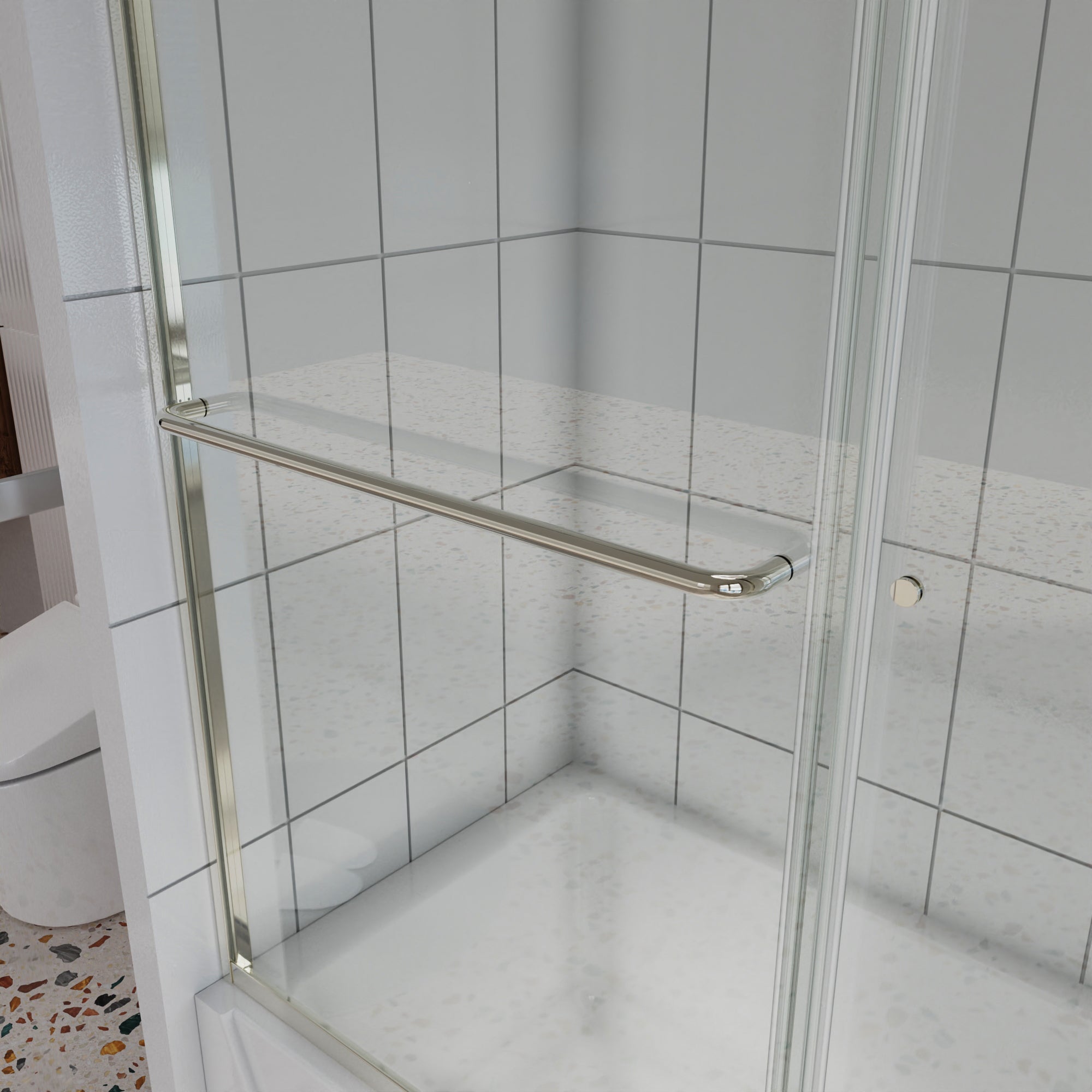 Tub Door with Clear Glass