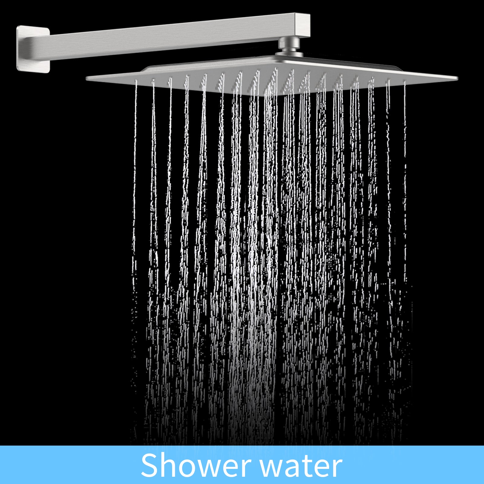 12-In Wall-Mounted Shower System with Valve