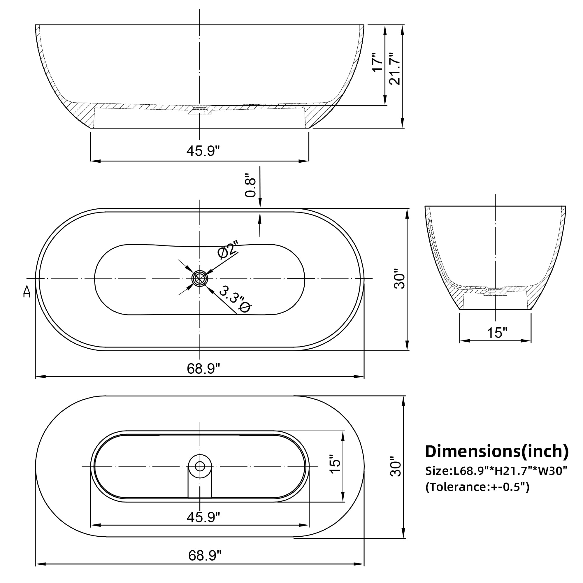 Stand Alone Bathtubs