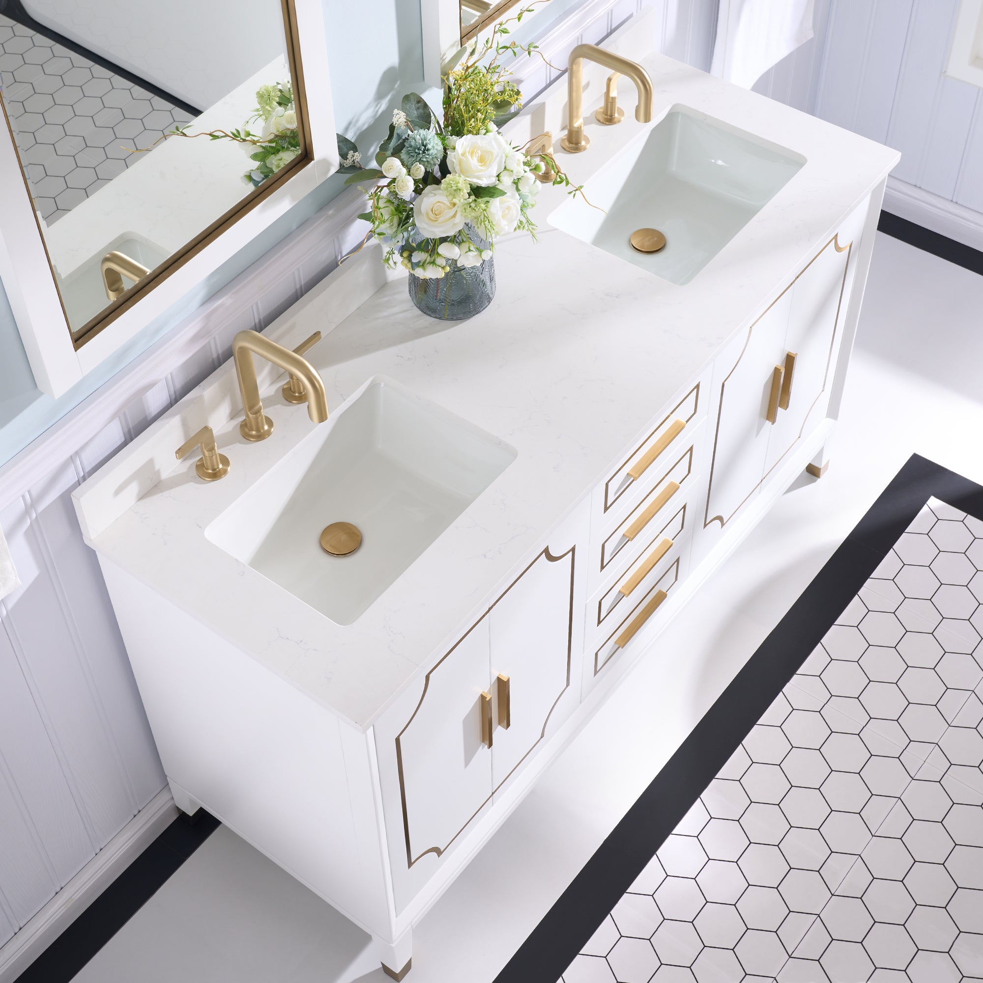 Bathroom Vanity With Backsplash