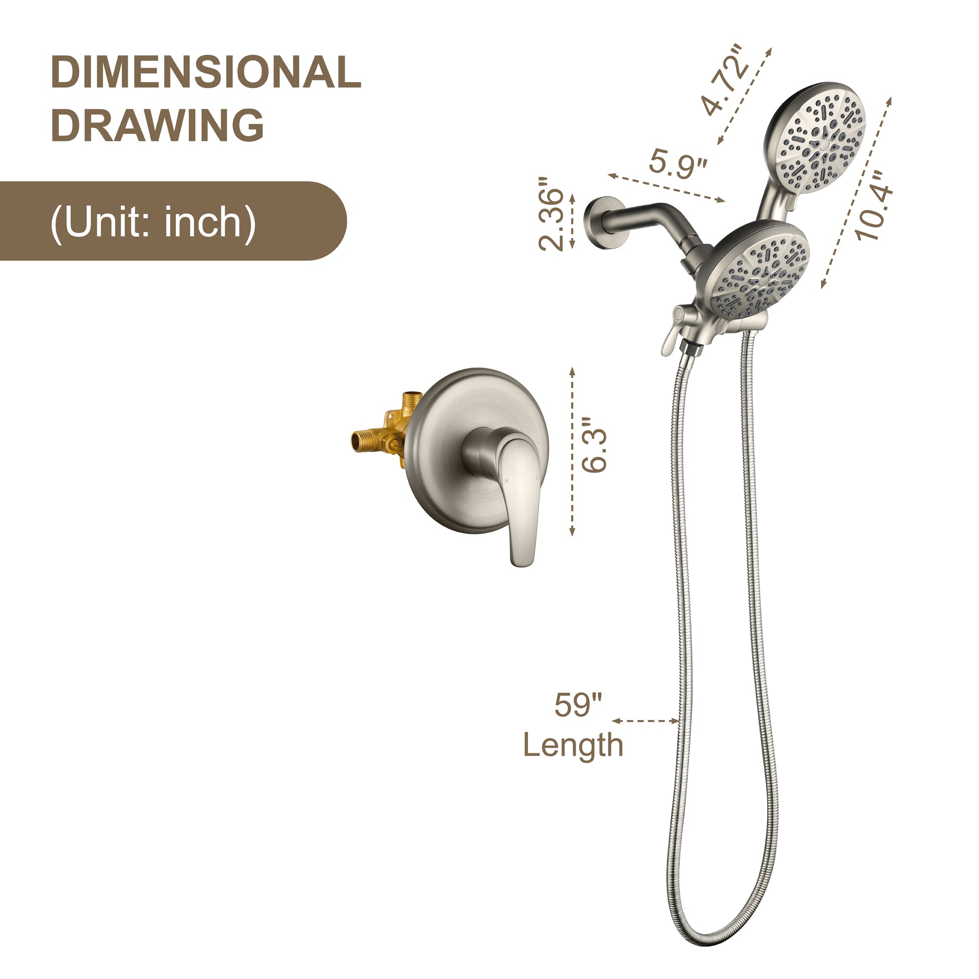 Multi-Function Shower System with Hand Shower