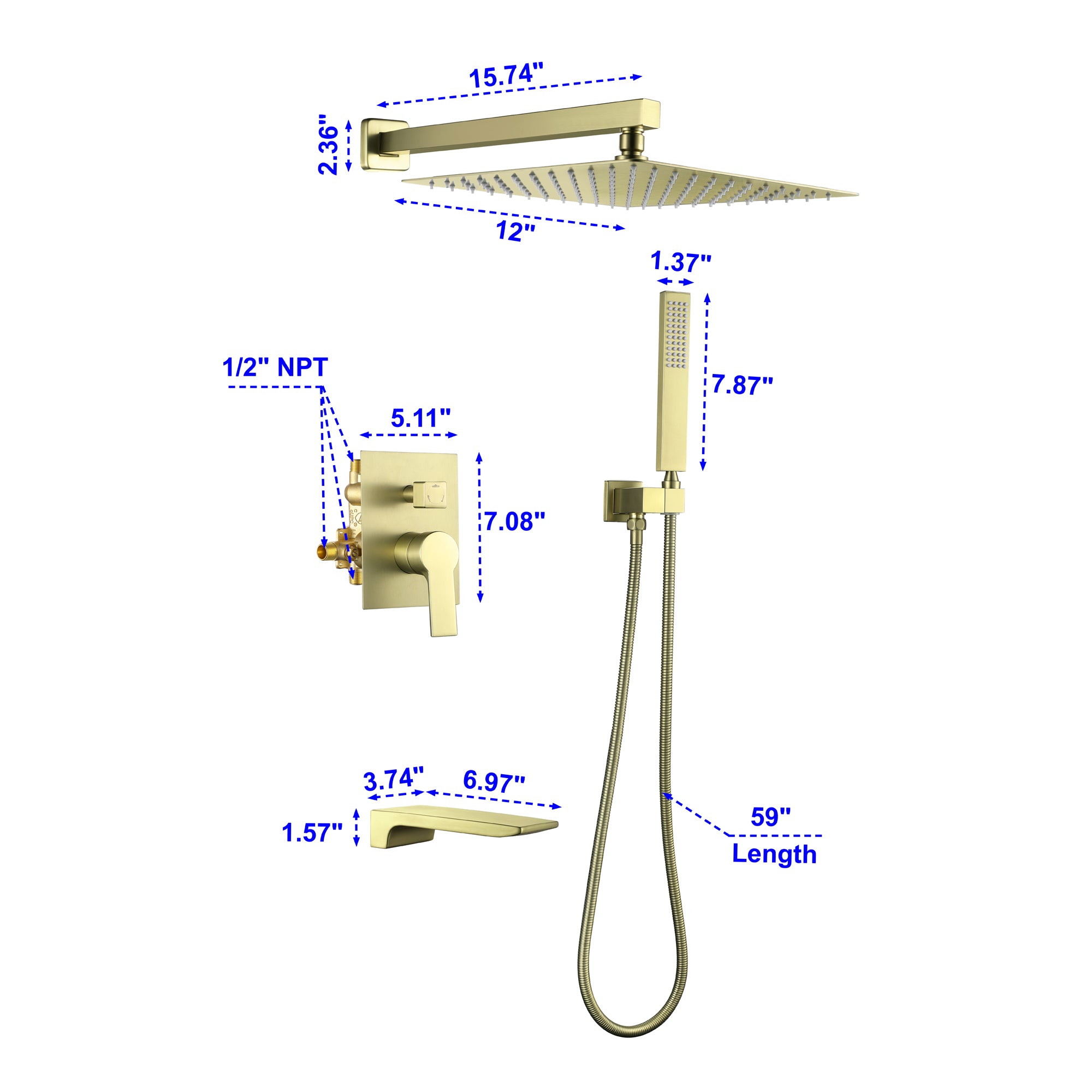 Shower System Size