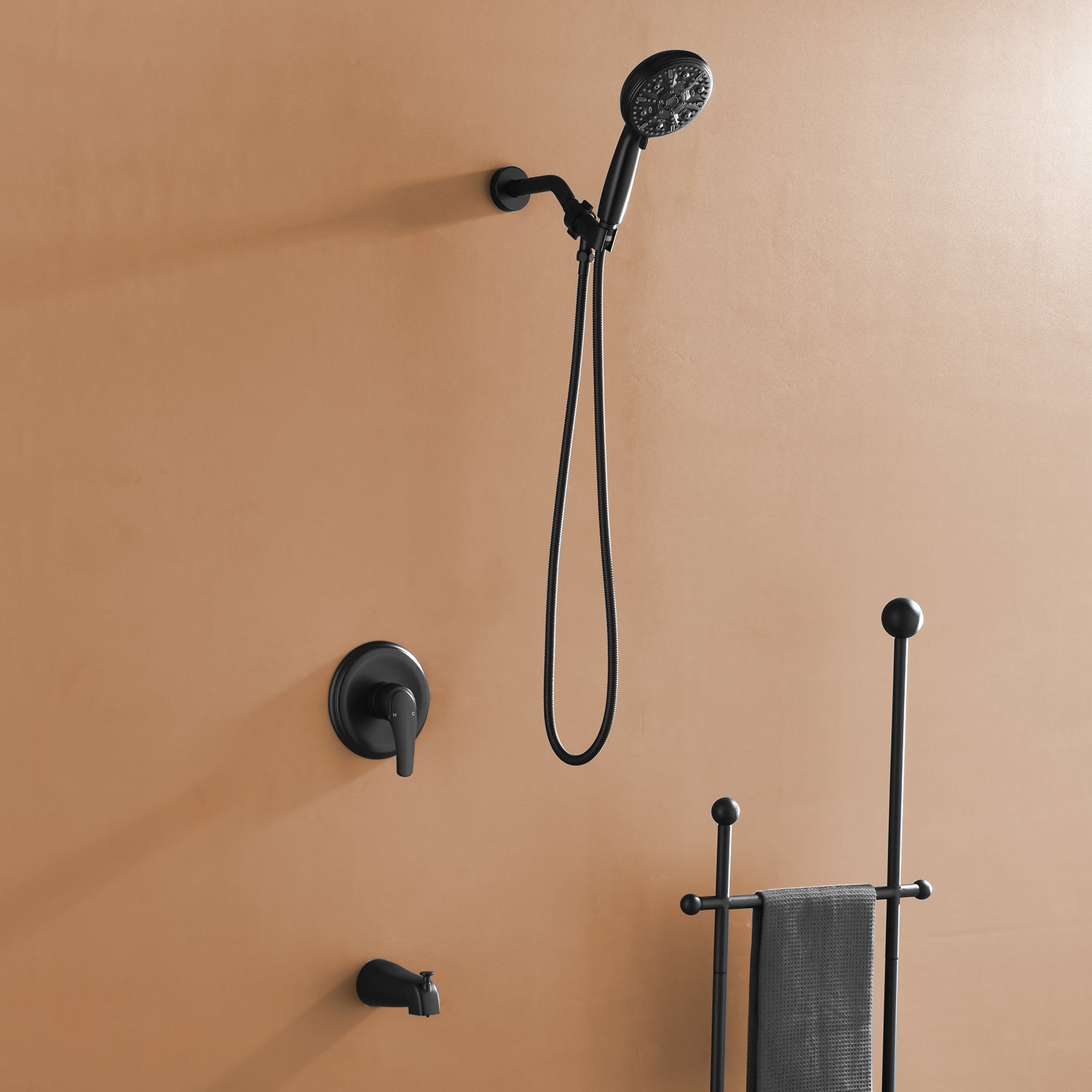 10-function Hand Shower and Bathtub Faucet