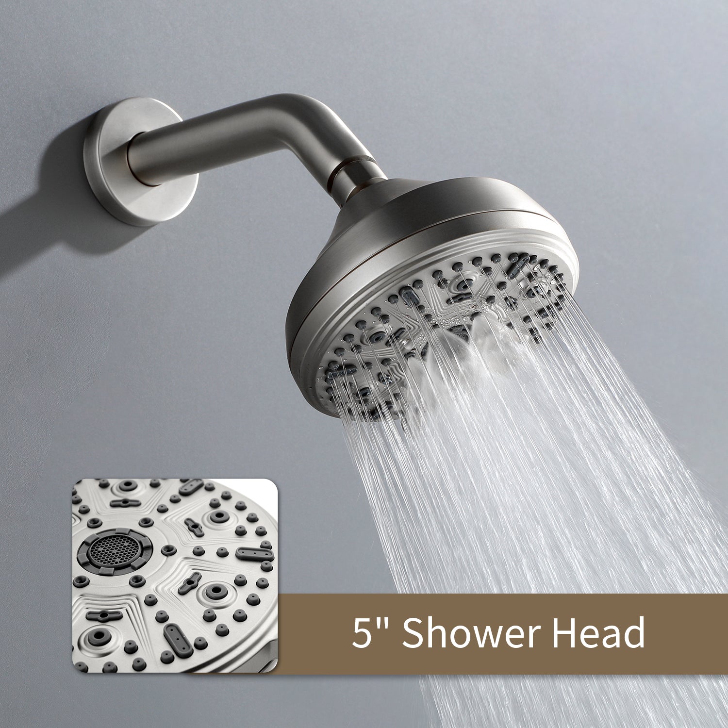 10-function Overhead Shower and Bathtub Faucet