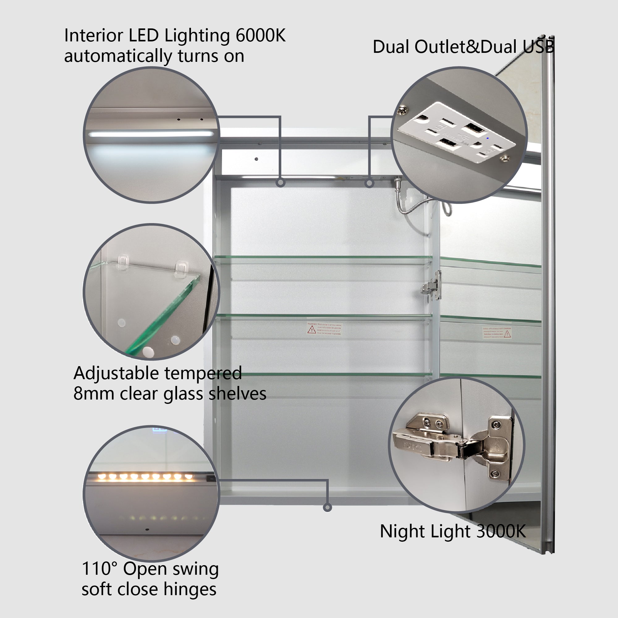 Wellfor Medicine Cabinet