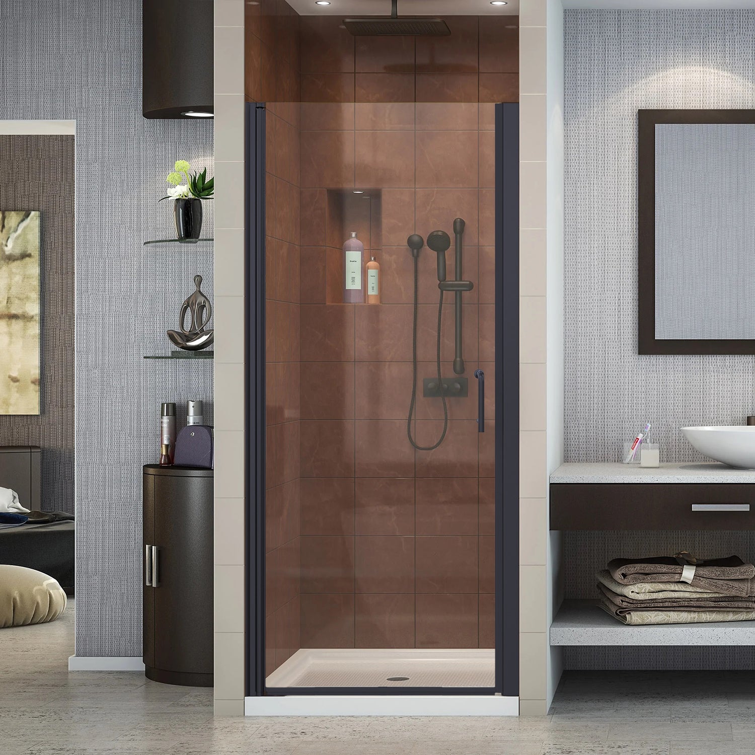 glass shower sliding door