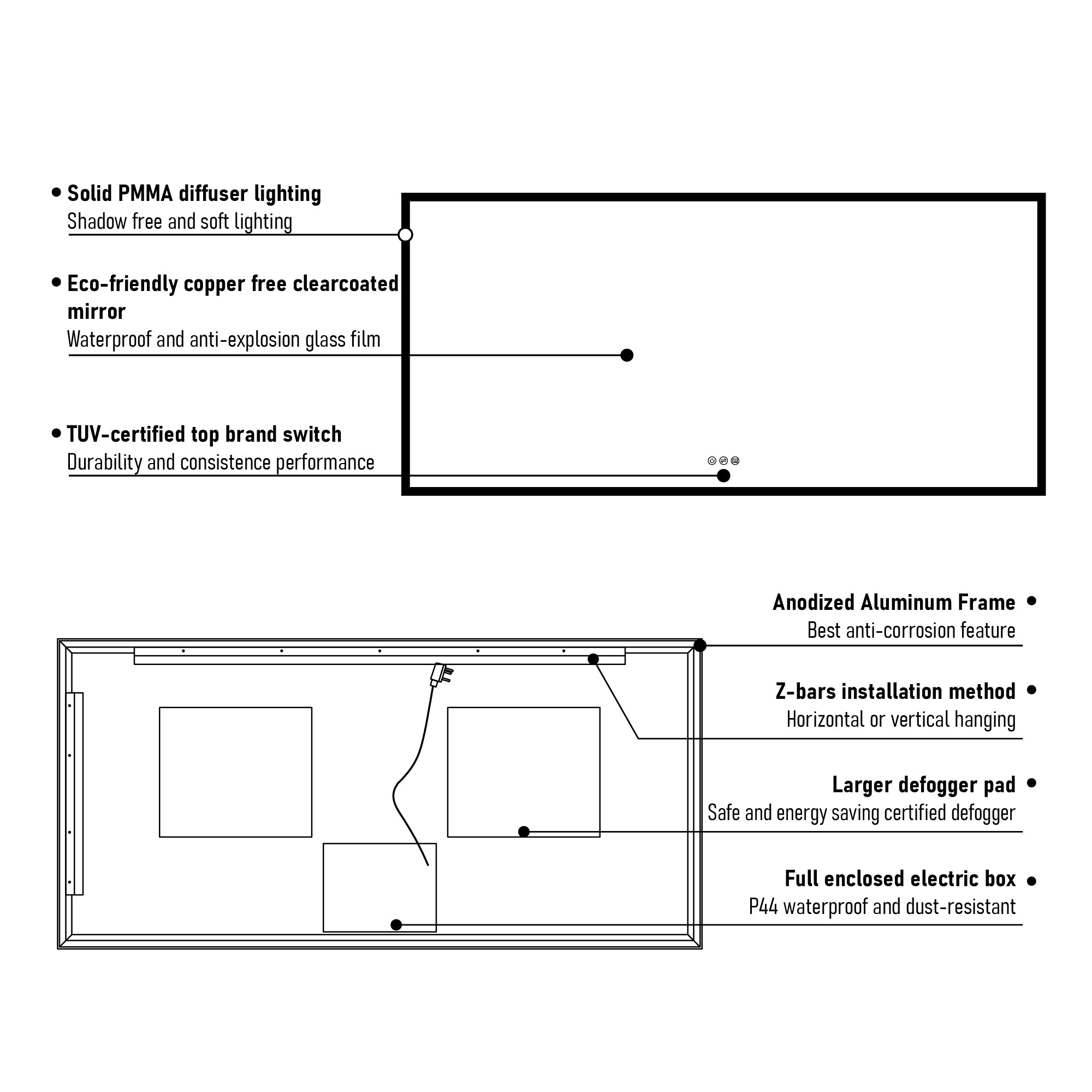 Lighted Vanity Mirrors For Bathroom