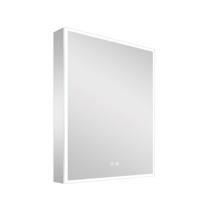 20 in. x 30 in. Rectangular Recessed/Surface Mount Right Medicine Cabinet with Mirror and LED Light