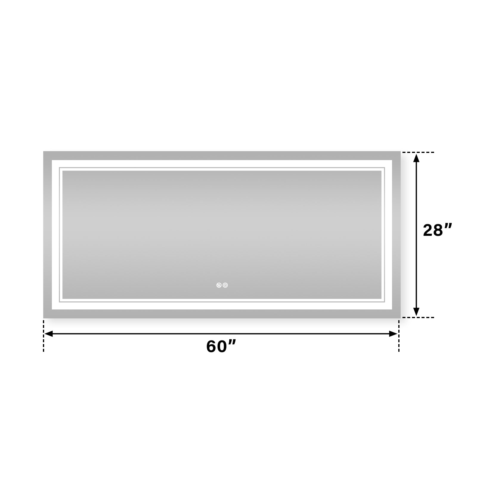 Frameless Bathroom Mirror