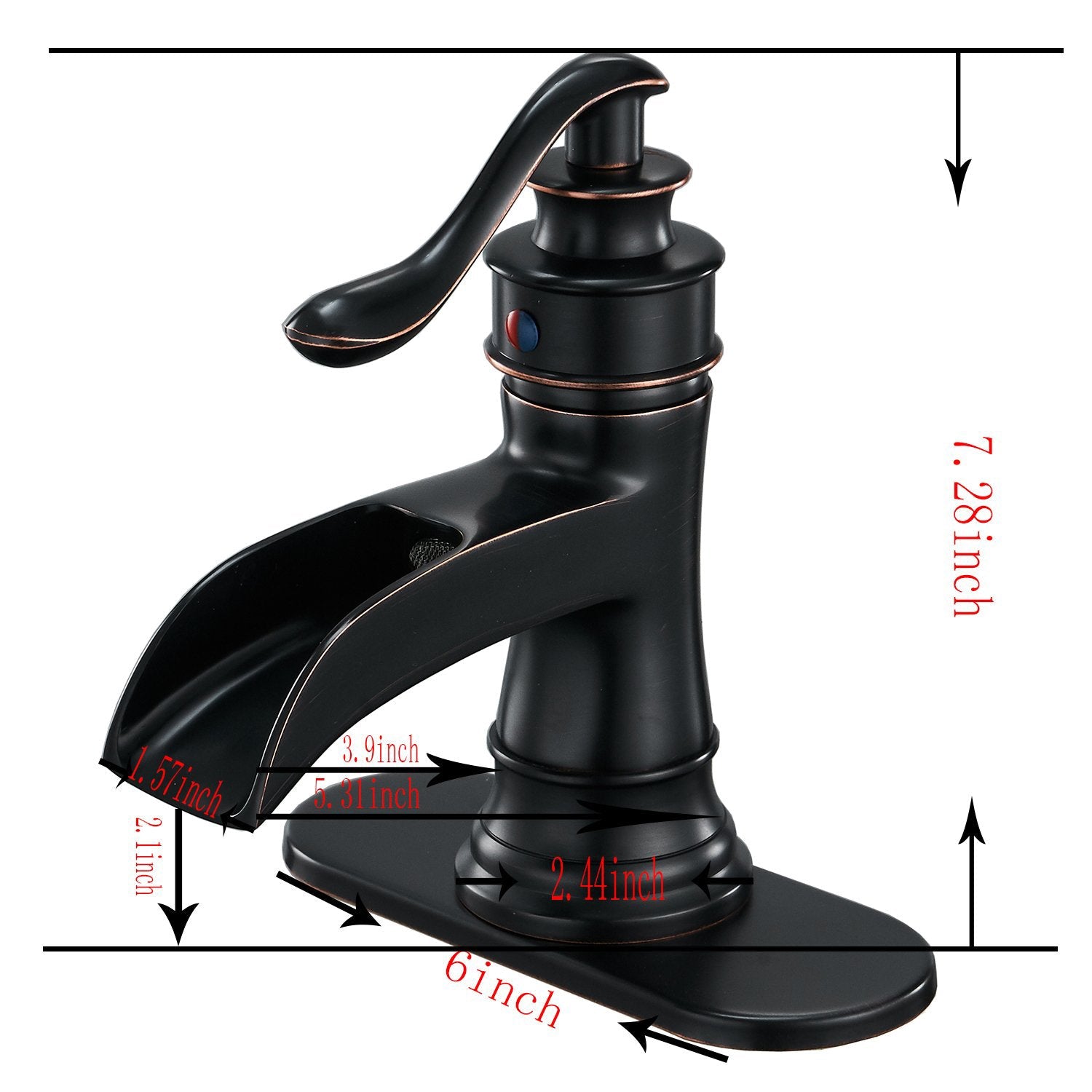 Sleek Stylish Single Hole Single-Handle Bathroom Faucet