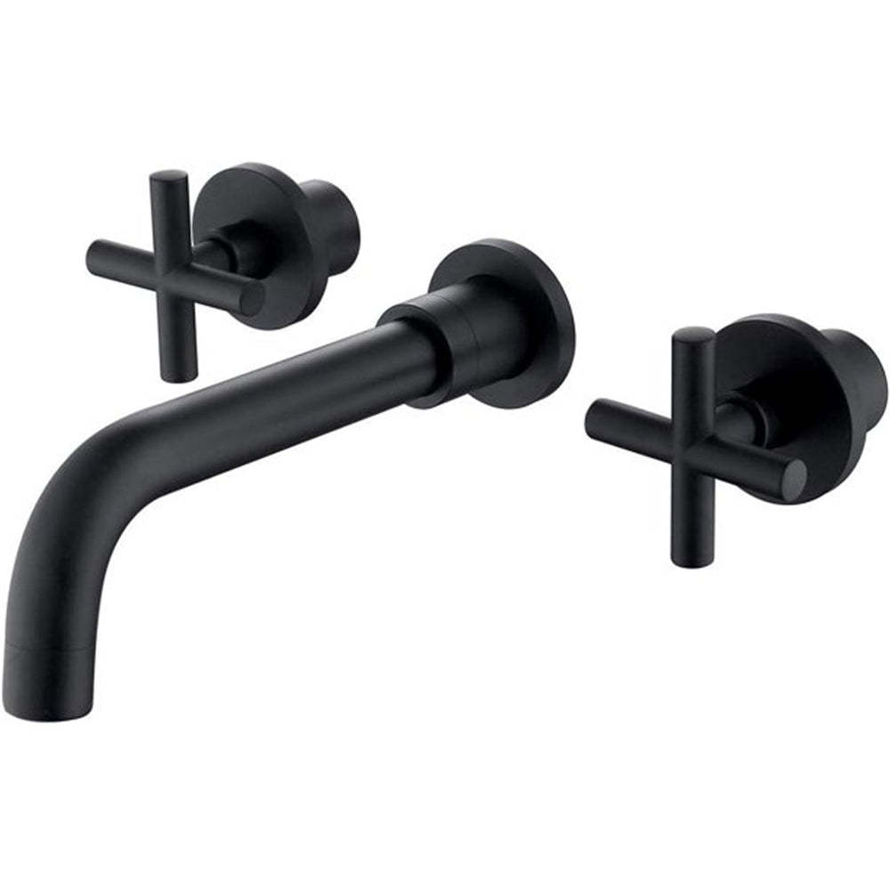 2-Handle Wall Mount Bathroom Faucet