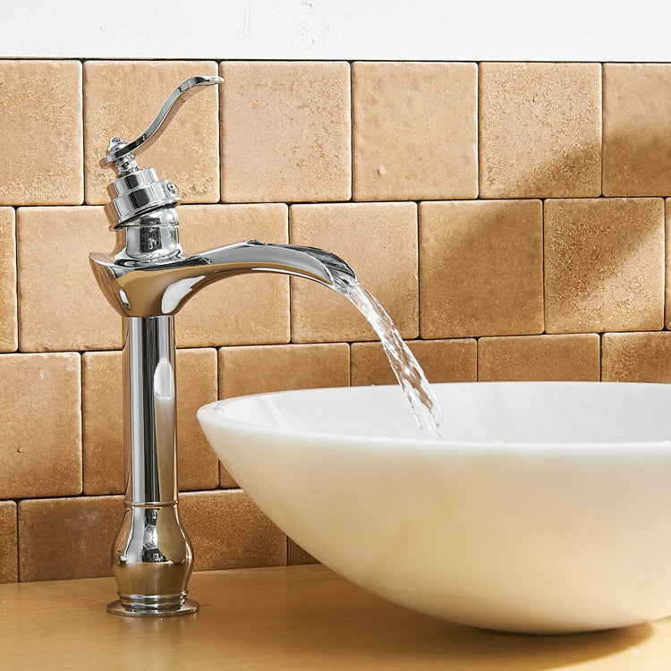 Single Handle Single Hole Bathroom Faucet Pop-Up Drain Included and Supply Lines