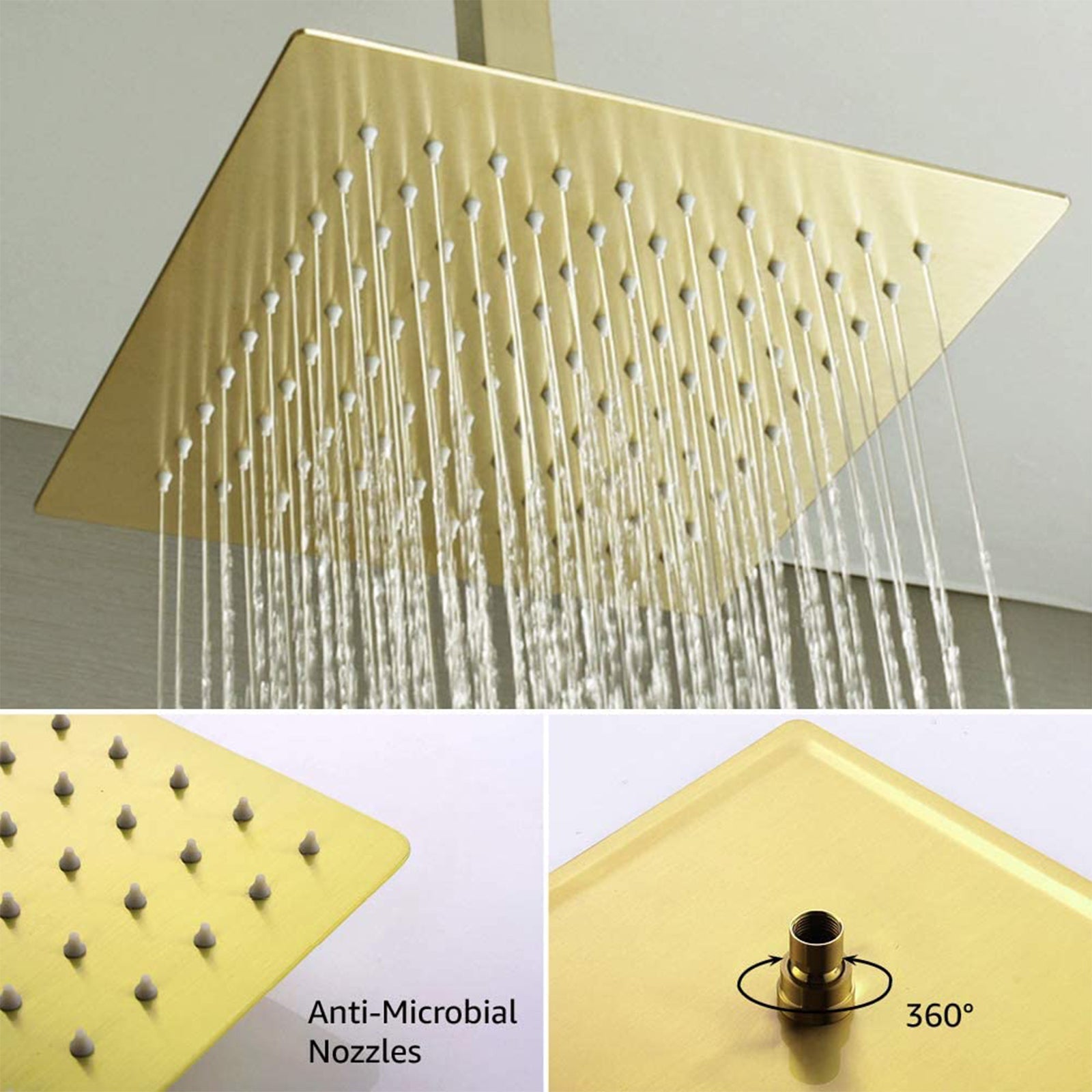 rainfall shower head with handheld