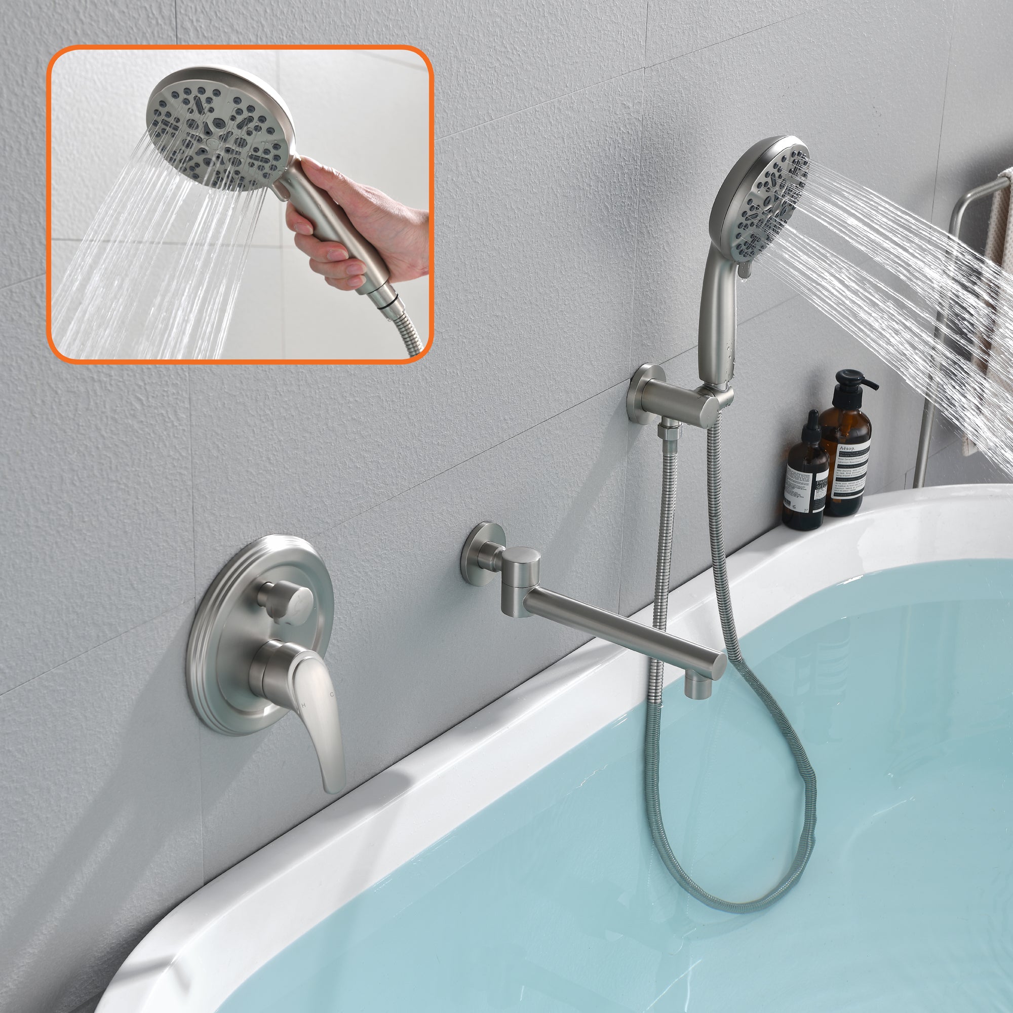 Tub Faucet With Diverter