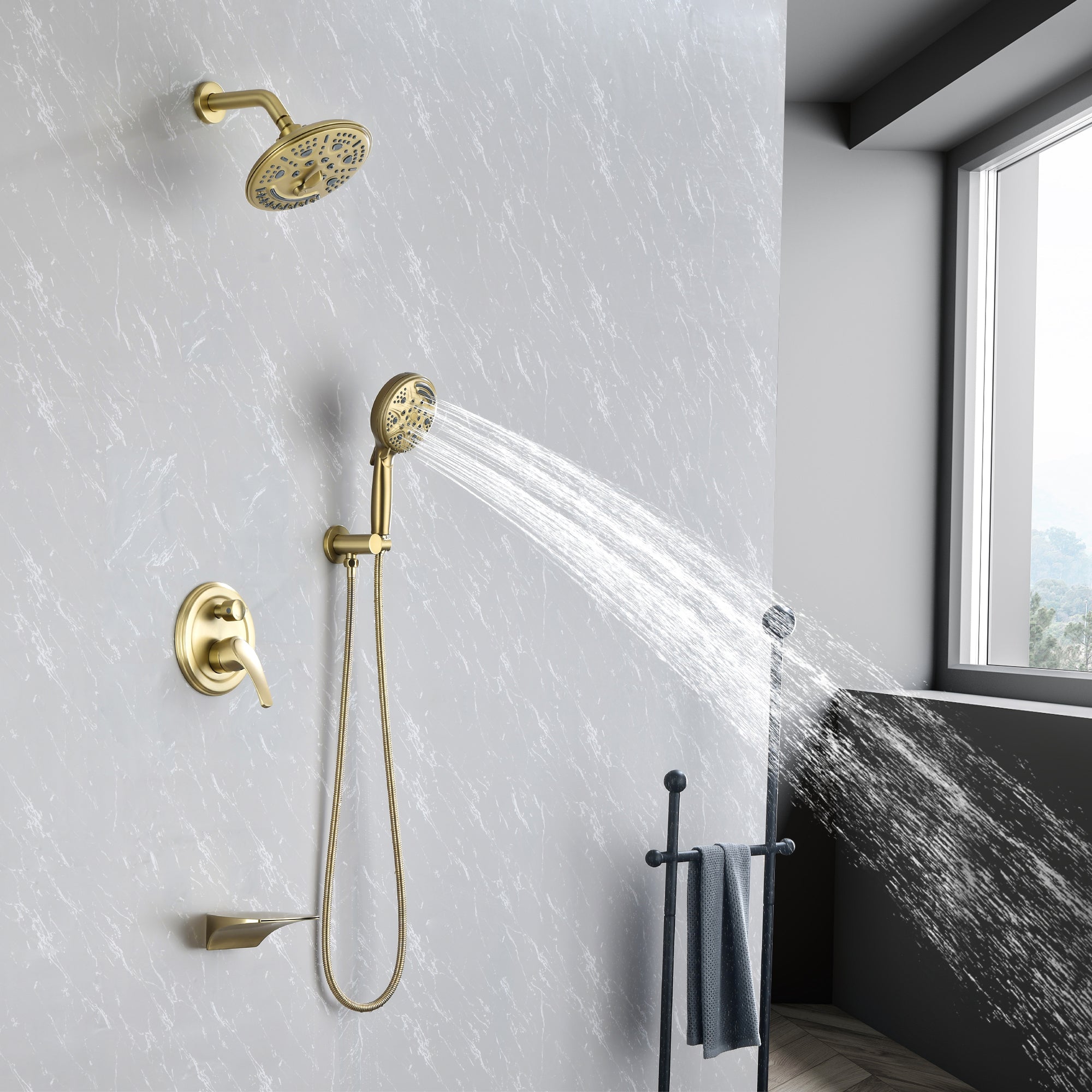 rainfall shower system