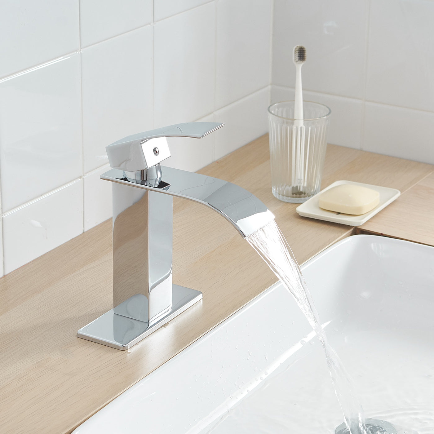 bathroom faucet with sprayer