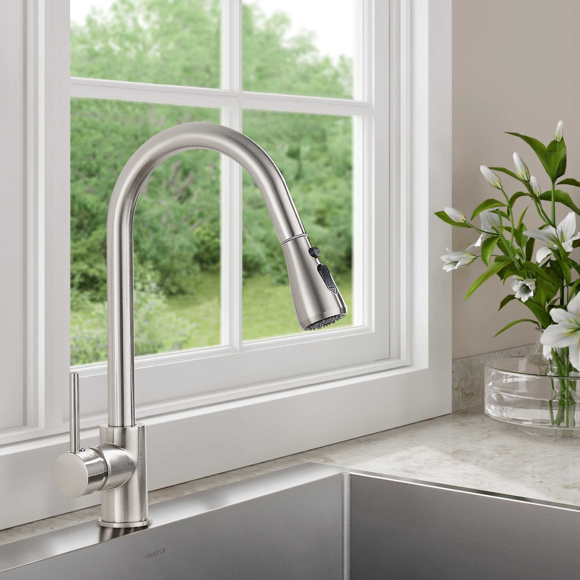 Single-Handle Pull-Down Sprayer Kitchen cheapest Faucet