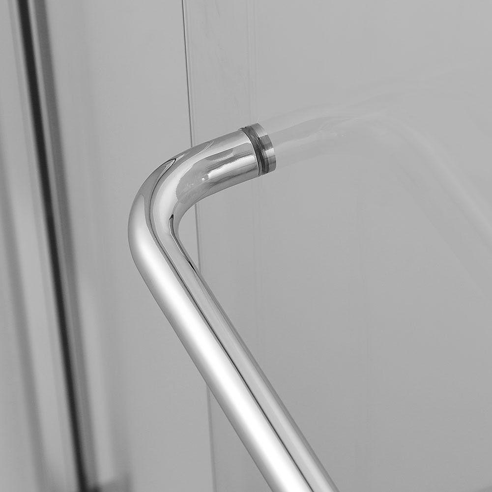 48 in. W x 72 in. H Sliding Semi-Frameless Shower Doors Clear Glass