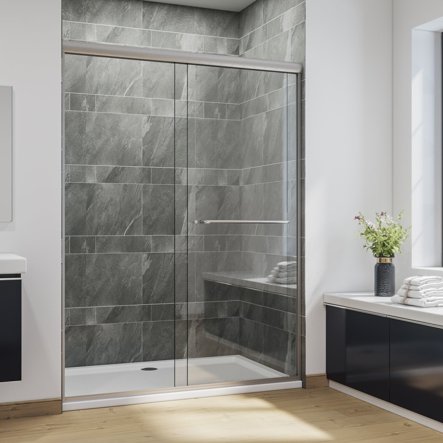 glass sliding shower doors