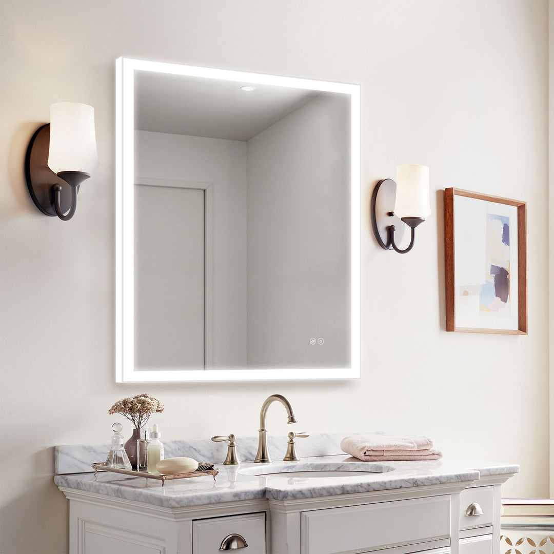 frameless vanity mirrors