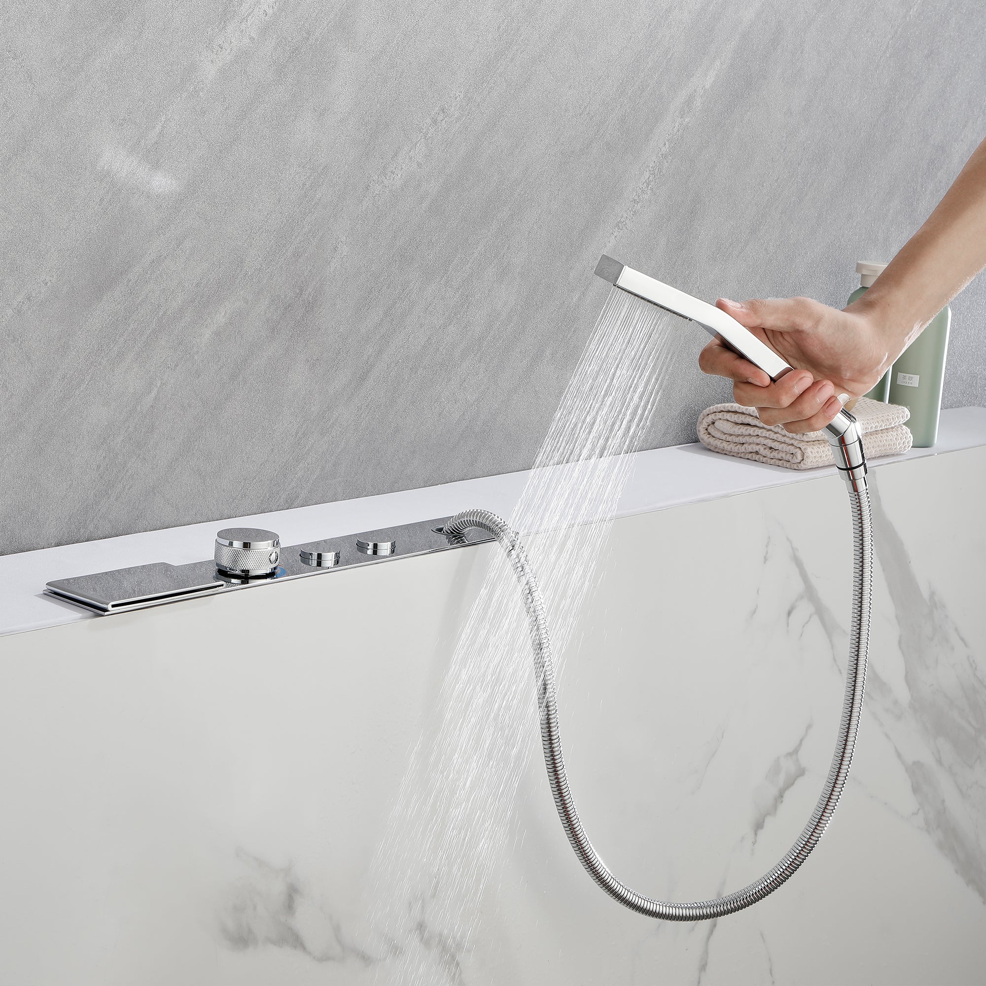 bathroom sink with faucet