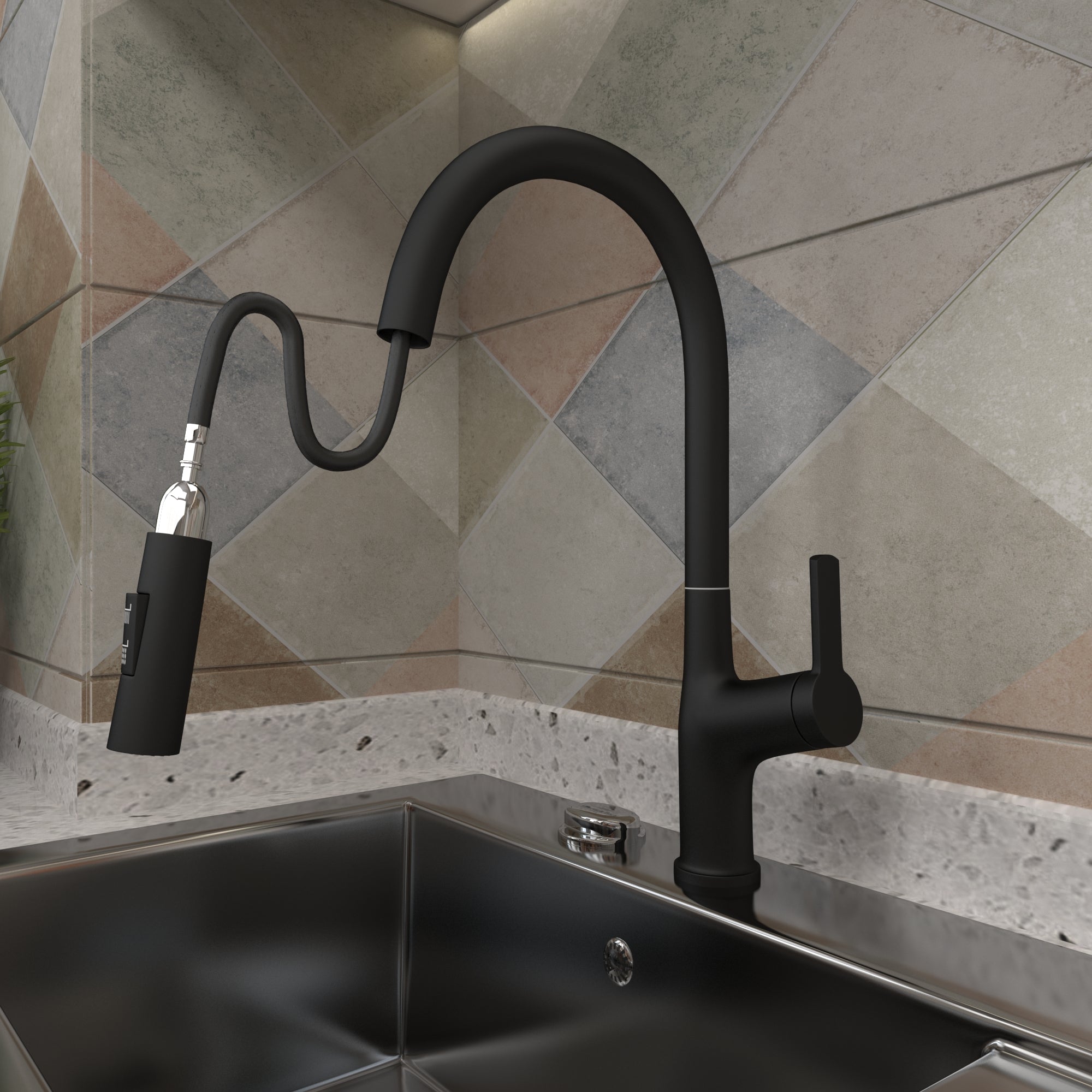 Black Kitchen Faucet